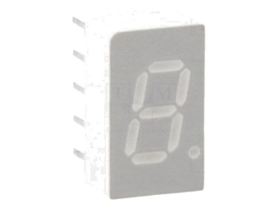 Afișaj LED 7 segmente roșu 7,62mm foto