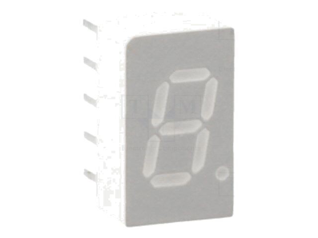 Afișaj LED 7 segmente roșu 7,62mm