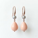 Cumpara ieftin Cercei Bella din coral de bambus și perle