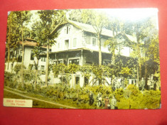 Ilustrata Baile Govora - Vila Mercur circulat 1912 - piesa clasica foto