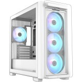 Carcasa asus a23 plus mid tower argb alb tempered glass sloturi expansiune 5 drive bays: