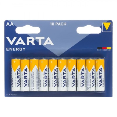 Baterii Alcaline Varta, AA, Set 10 Bucăți, Made in Germany foto