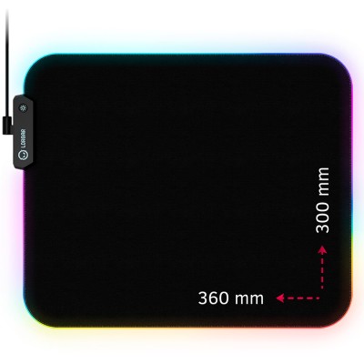 Lorgar Steller 913, Gaming mouse pad, High-speed surface, anti-slip rubber base, RGB backlight, USB connection, Lorgar WP Gameware support, size: 360m foto