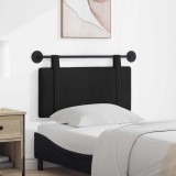 vidaXL Cap de pat suspendat Pe perete Negru 100 x 55 x 5 cm țesătură 42031348
