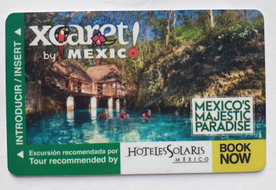 Card plastic camera hotel Solaris Cancun Mexic foto