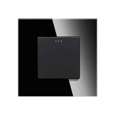 Intrerupator simplu mecanic negru, design compact si rezistent foto