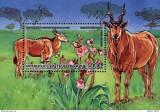REPUBLICA CENTRAFRICANA 1986-Fauna-cOLITA LA SERIA Mi 1216-1221