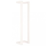 Suport pentru prosoape, alb, 23x18x90 cm, lemn masiv de pin