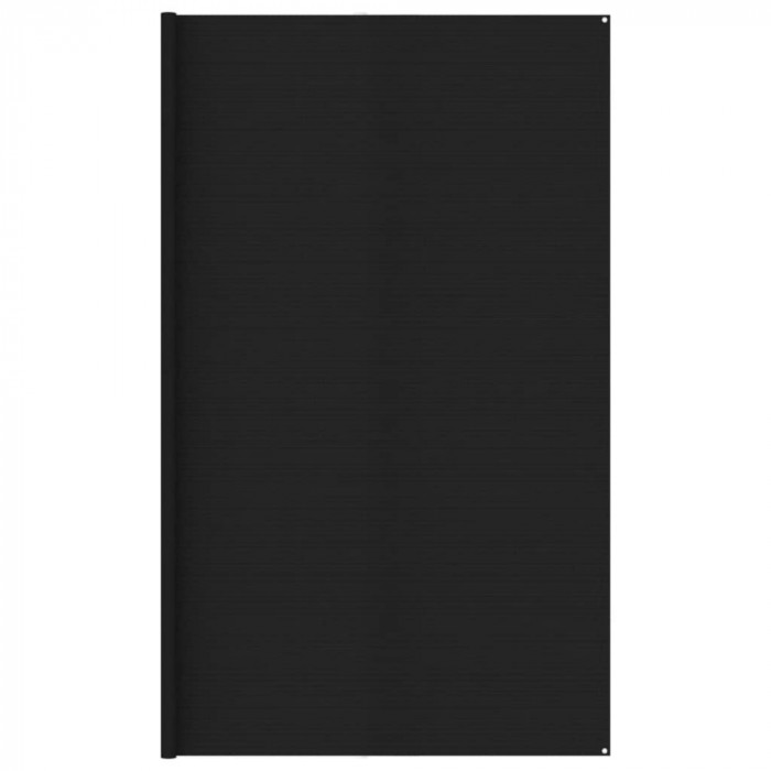 Covor de cort, negru, 400x400 cm, HDPE GartenMobel Dekor