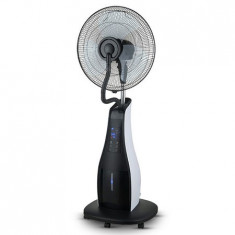 Ventilator cu pulverizare apa V-tac, 80W, rezervor 3.2 l, alb/negru