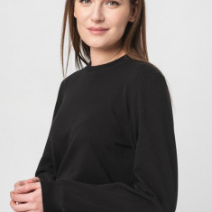 Bluza coton casual femei black-m