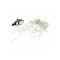 Perdea luminoasa tip turturi 100 LED-uri albe lumina calda cablu transparent WELL