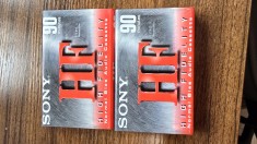 Lot 2 Casete Audio Sony HF TYPE I Normal Bias Sigilate