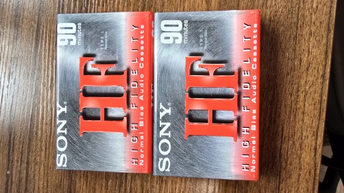 Lot 2 Casete Audio Sony HF TYPE I Normal Bias Sigilate