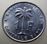 7.726 CONGO RUANDA URUNDI 1 FRANC 1959 XF, Africa, Aluminiu