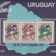 Uruguay 1970 - Ziua marcii postale, colita neuzata