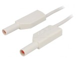 Cablu de măsurare 32A mufă banană 4 mm alb