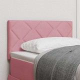 Cumpara ieftin Tăblie LED cu lumini cu bandă LED Geometric Roz 80 cm Catifea