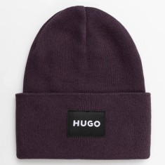 HUGO caciula din bumbac culoarea violet, bumbac, 50521527