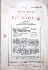 REVISTA DE FILOSOFIE NR.3-4 IULIE-DECEMBRIE 1939, VOL.XXIV-DIRECTOR C. RADULESCU-MOTRU-265645