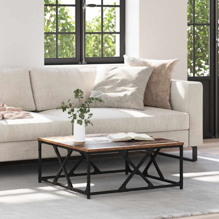 vidaXL Masă de cafea Lemn vechi 70 x 70 x 30 cm Lemn compozit 882772