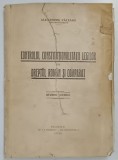 CONTROLUL CONSTITUTIONALITATII LEGILOR IN DREPTUL ROMAN SI COMPARAT , STUDIU JURIDIC de ALEXANDRU VALEANU , 1936 , EDITIE BROSATA