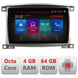 Navigatie Toyota Land Cruiser L100 2002-2008 E-L100 Octa Core cu Android Radio Bluetooth Internet GPS WIFI DSP 4+64GB CarStore Technology