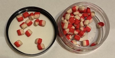 Wafters Pernuta,Usturoi (rosu-alb) 8 mm- 20 gr - Da-i cu apa! foto