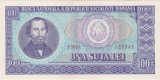 Bancnotă Rom&acirc;nia 100 lei 1966 &ndash; Nicolae Bălcescu, seria F.0163
