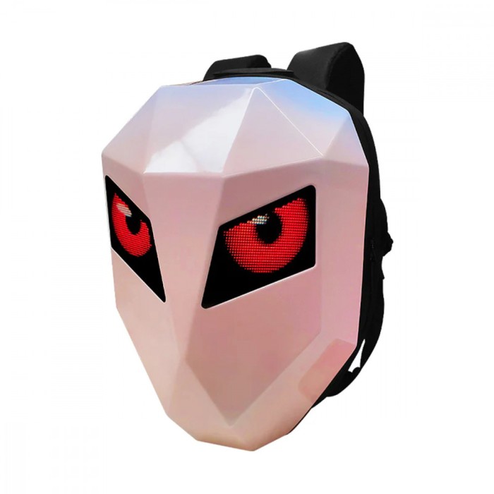 Rucsac moto Led CRELANDER, impermeabil, compartiment laptop 15.6, extensie pentru casca Roz