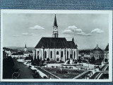 632 - Cluj-Napoca/Kolozsvar Piata Matei Corvin / Unirii / carte postala, vedere, Necirculata, Fotografie