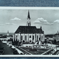 632 - Cluj-Napoca/Kolozsvar Piata Matei Corvin / Unirii / carte postala, vedere
