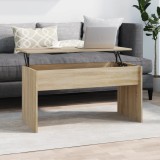Cumpara ieftin Măsuță de cafea stejar sonoma, 102x50,5x52,5 cm, lemn prelucrat