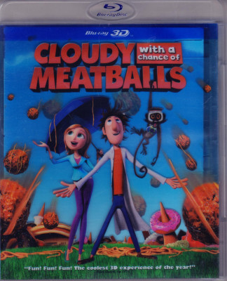 Blu Ray 3D: Cloudy With a Chance of Meatballs ( original, dublat romana ) foto