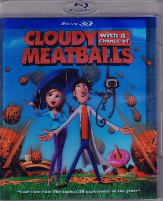 Blu Ray 3D: Cloudy With a Chance of Meatballs ( original, dublat romana )