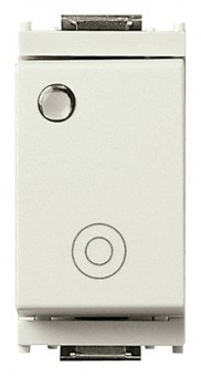 Vimar 16090B Buton cu revenire si semnalizare, 10A, 250V, 1P NO, alb - 8007352078345 foto