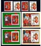 Centrafricaine Republic 1988 - Tenis, Steffi Graf, Boris Becker, dantelat si nedantelat + colite dantelate si nedantelate neuzate