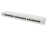 Patch panel ecranat Cat 5e 24 porturi
