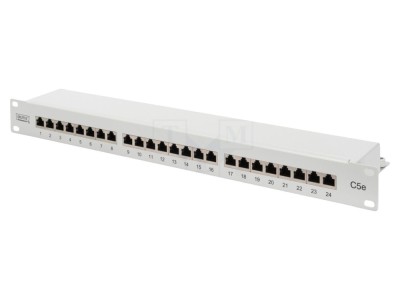 Patch panel ecranat Cat 5e 24 porturi foto