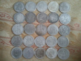 Lot 25 monede americane, nichel, diametrul 40 mm,500 lei lotul sau 50 lei moneda, America de Nord