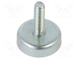 Magnet fix ferită 40N &Oslash;25mm H7mm oțel ELESA GANTER