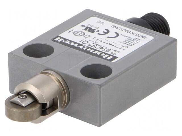 Limitator de Cursă cu Rola Metalică &Oslash;12,4mm SPDT 3A