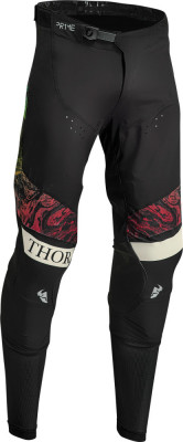 Pantaloni motocross/enduro Thor Prime Melter, culoare negru/alb, marimea 30 Cod Produs: MX_NEW 290110133PE foto