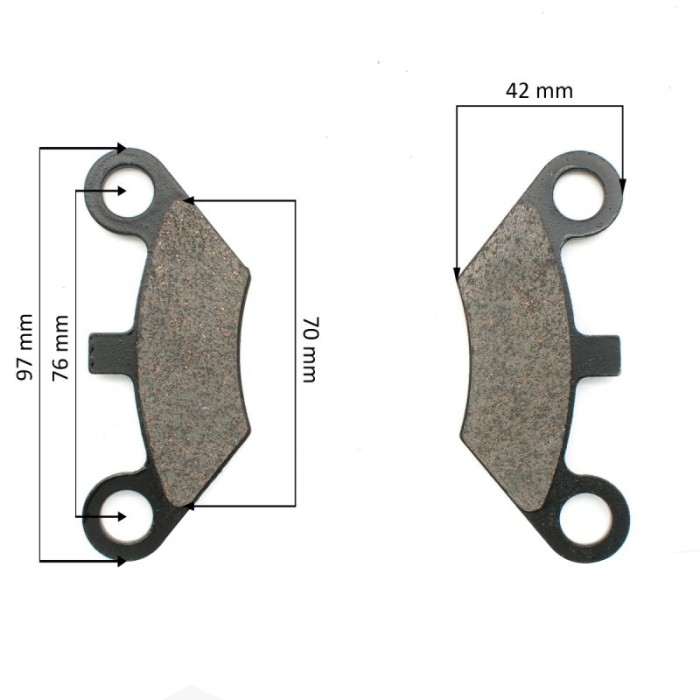 Set 2 placute frana fata atv 200cc, china 97x42cm Cod Produs: MX_NEW EVRTT-33