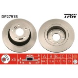 Set discuri frana Land Rover Discovery 2 (L318), Range Rover I, Range Rover 2 (P38a), Range Rover 3 (L322), punte spate, 304.5x12.6, plin, TRW