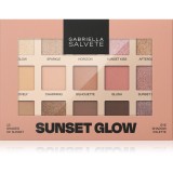 Gabriella Salvete Sunset Glow 15 Shades of Sunset paletă cu farduri de ochi 15 g