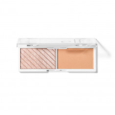 Paleta blush si iluminator e.l.f Bite-Size Face DUO, 4.6g - 252 Cantaloupe