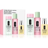 Clinique 3 Steps Skincare Systeme Oily Skin Types set cadou pentru ten gras