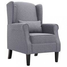 vidaXL Fotoliu, gri &icirc;nchis, material textil