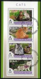 Timbre Insulele Solomon 2015, Fauna cu Pisici, Colita + Bloc, 2 Imagini, Set Complet